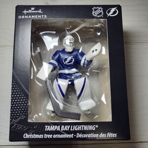 Hallmark Tampa Bay Lightning Hockey Goalie Ornament NIB Christmas Holiday